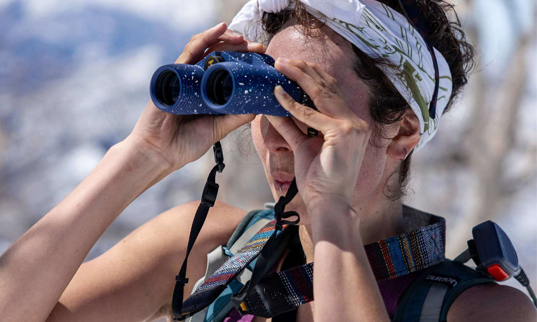 Dusk Glow Blue Standard Issue 10x25 Waterproof Binoculars product image #5